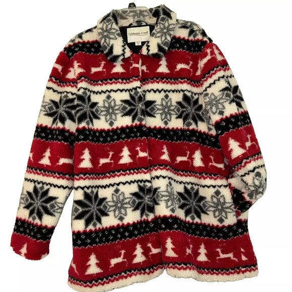 Coldwater Creek Nordic Sherpa Jacket size XL NWT - Picture 3 of 8